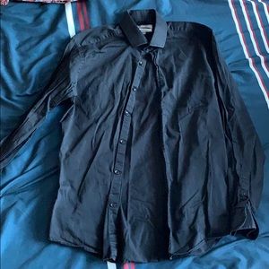La chateau black dress shirt